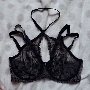 Victoria's Secret Unlined Strappy High Neck Bra | Size 34DDD